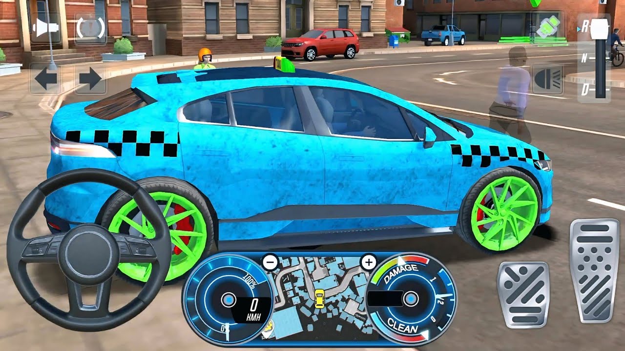 New Taxi Simulator Gameplay - Custom Taxi Driving in City Traffic 🚕🔥