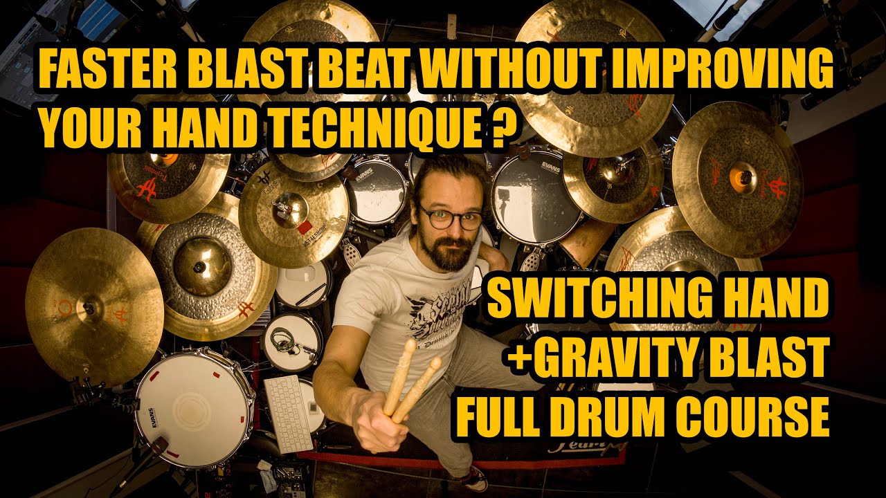NEW FULL DRUM COURSE - Unlock speed & creativity with Switching Hand & Gravity Blast technique !!!!!