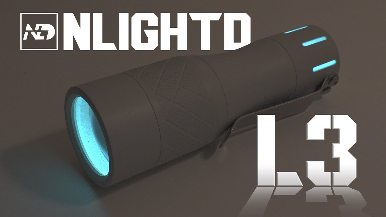 NLIGHTD L3 - 1000 lumens 15W LEP Laser flashlight with a 1500m range
