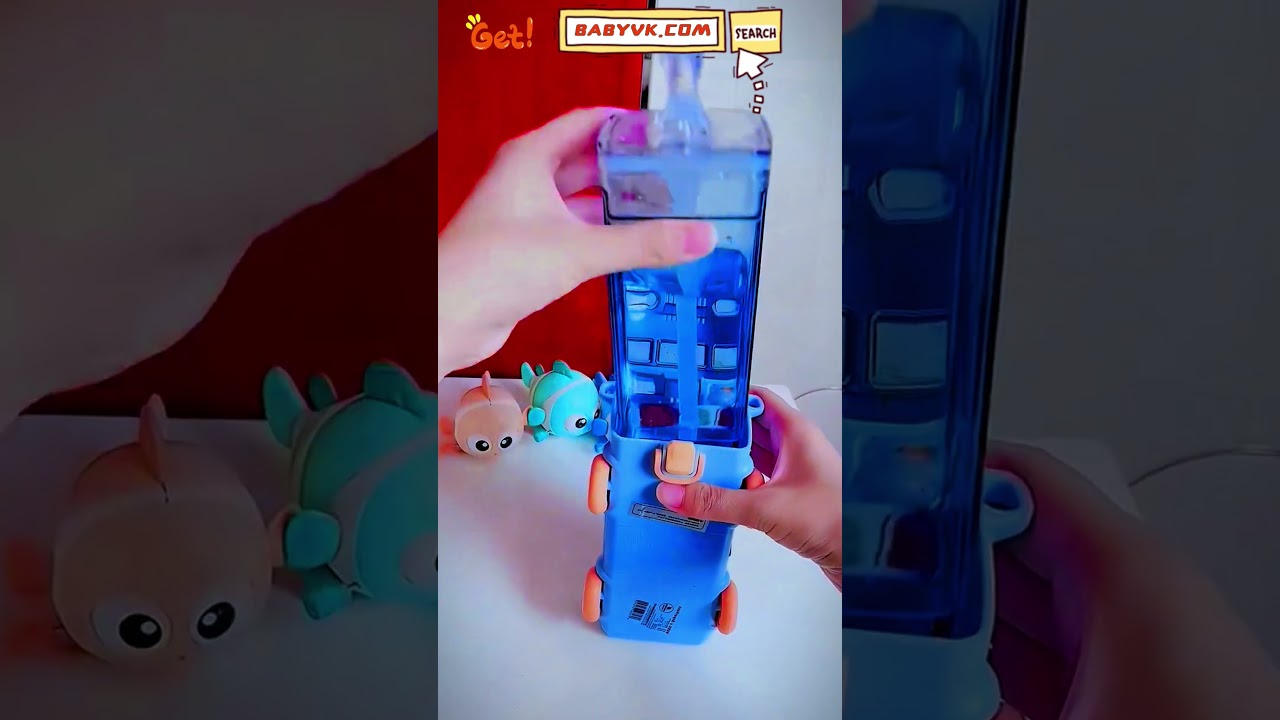 How to Make Your Child Drink More Water? Try the Bus Water Bottle with Straw!