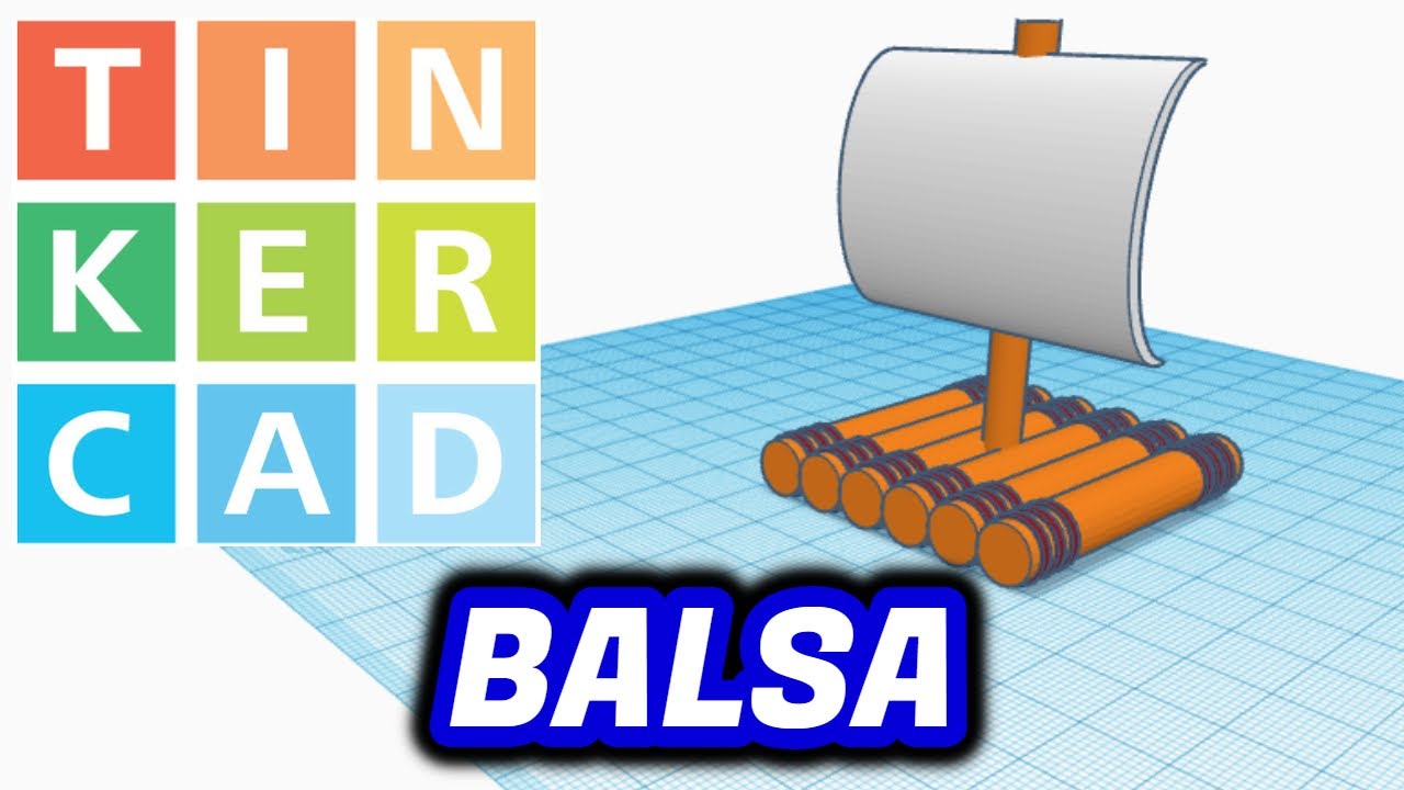 Cómo hacer una BALSA | Paso a paso - Tutorial Tinkercad diseño 3D