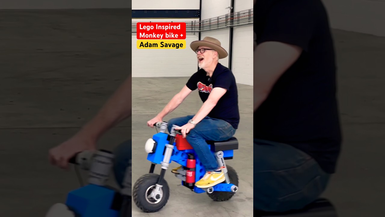 XXL Monkey Bike в стиле Lego! С добавлением Savage!! #lego #inspired #3dprinting #bike #adamsavage
