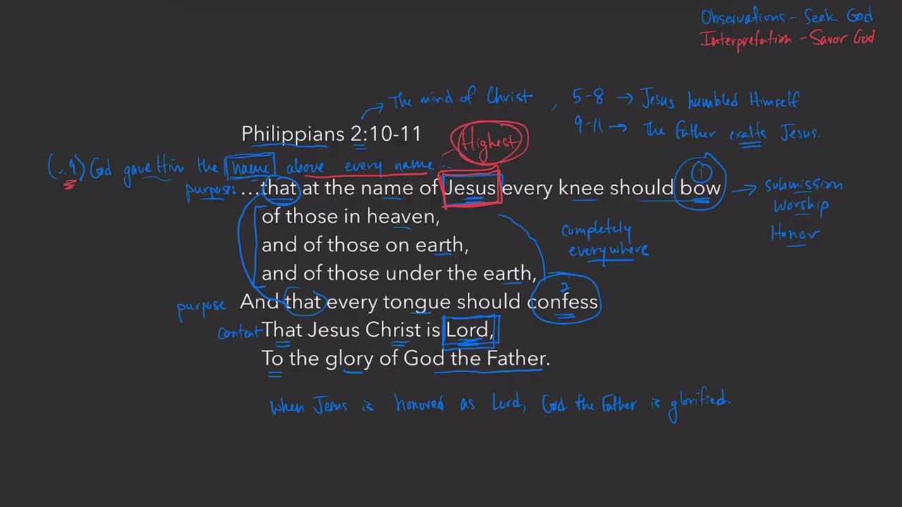 Walk with Him - Philippians 2:10-11
