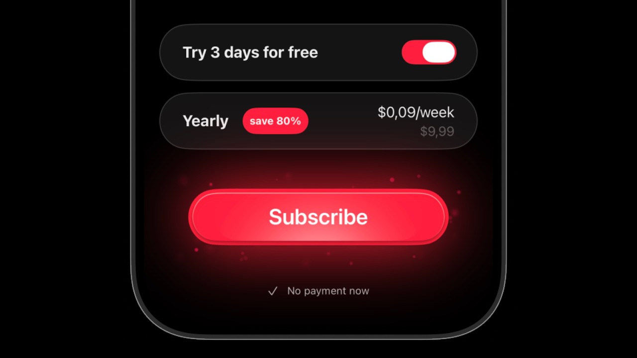 Создайте светящуюся кнопку подписки в SwiftUI.