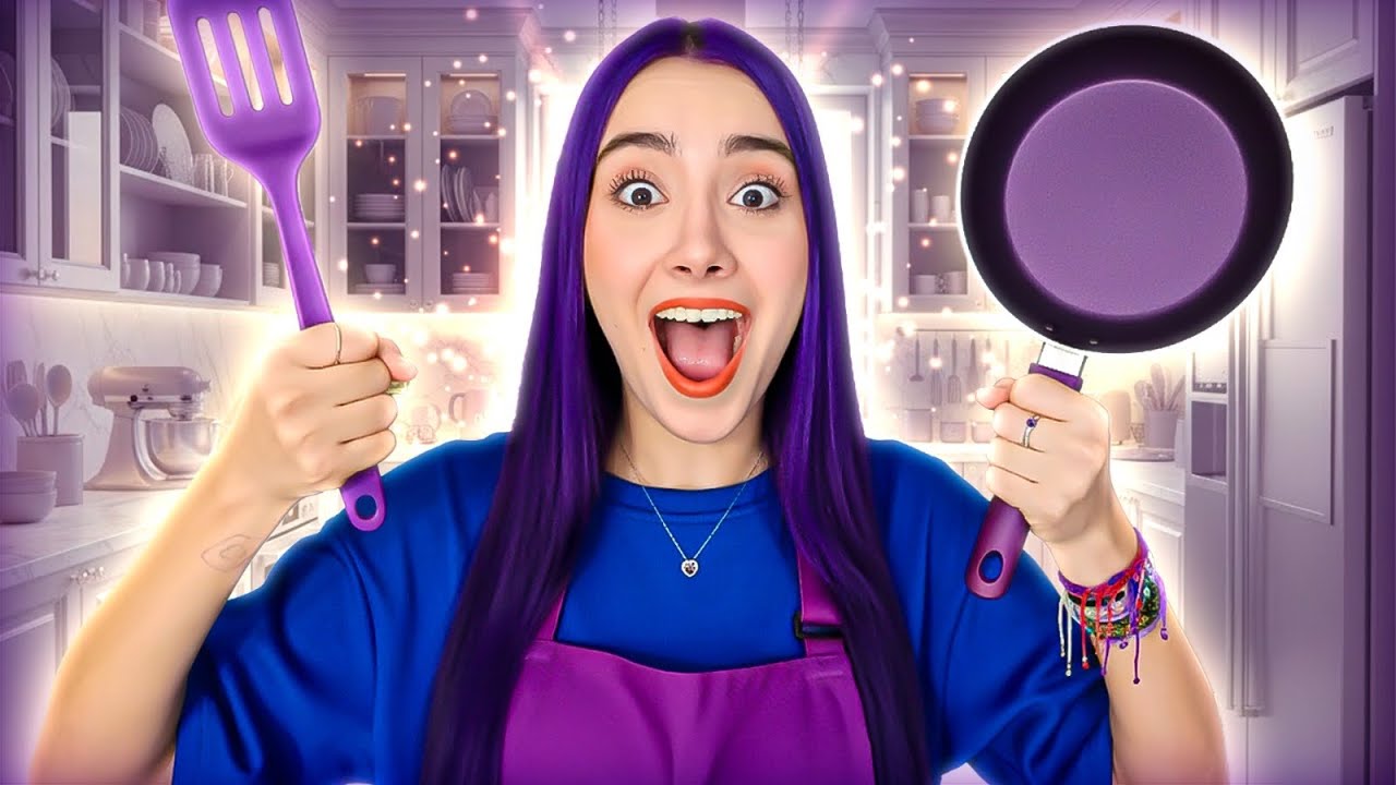 Comprando TODO LO MORADO QUE VEO para mi COCINA🍴💜