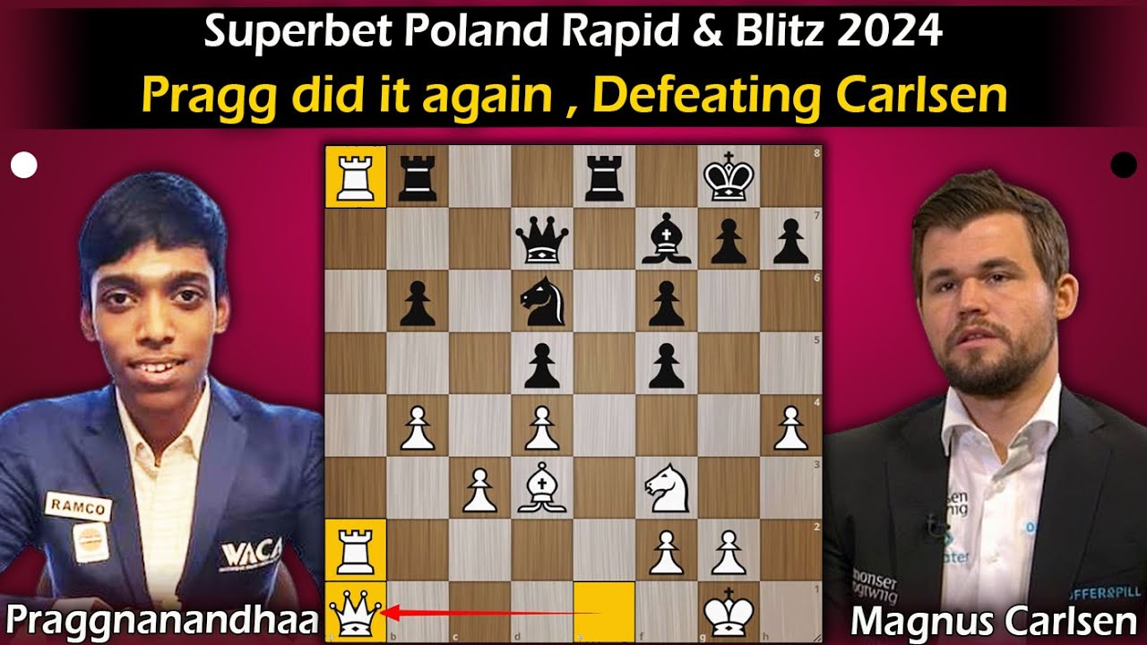 Pragg did it again , defeating carlsen | Pragg vs Carlsen 2024