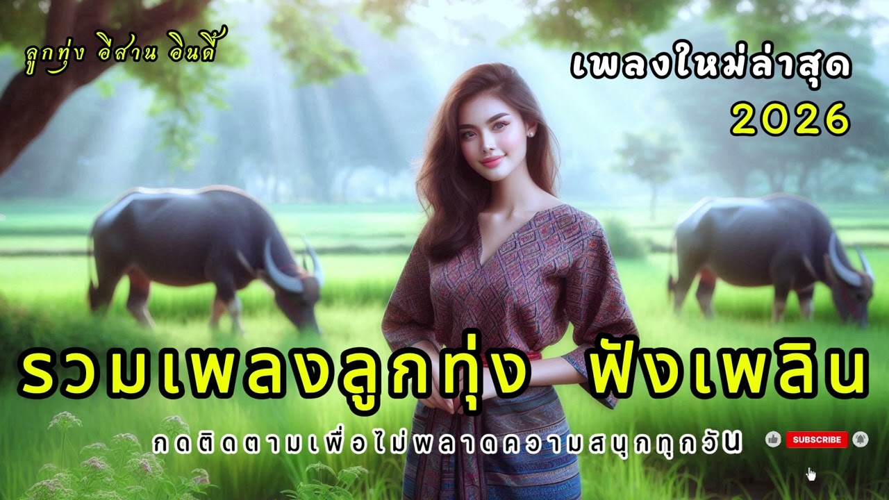 เพลงลูกทุ่งเพราะๆ 2026  คนไกลบ้าน ฟังเพลิน ฟังสบาย ในวันทำงาน เพลงใหม่ล่าสุด เติมกำลังใจ
