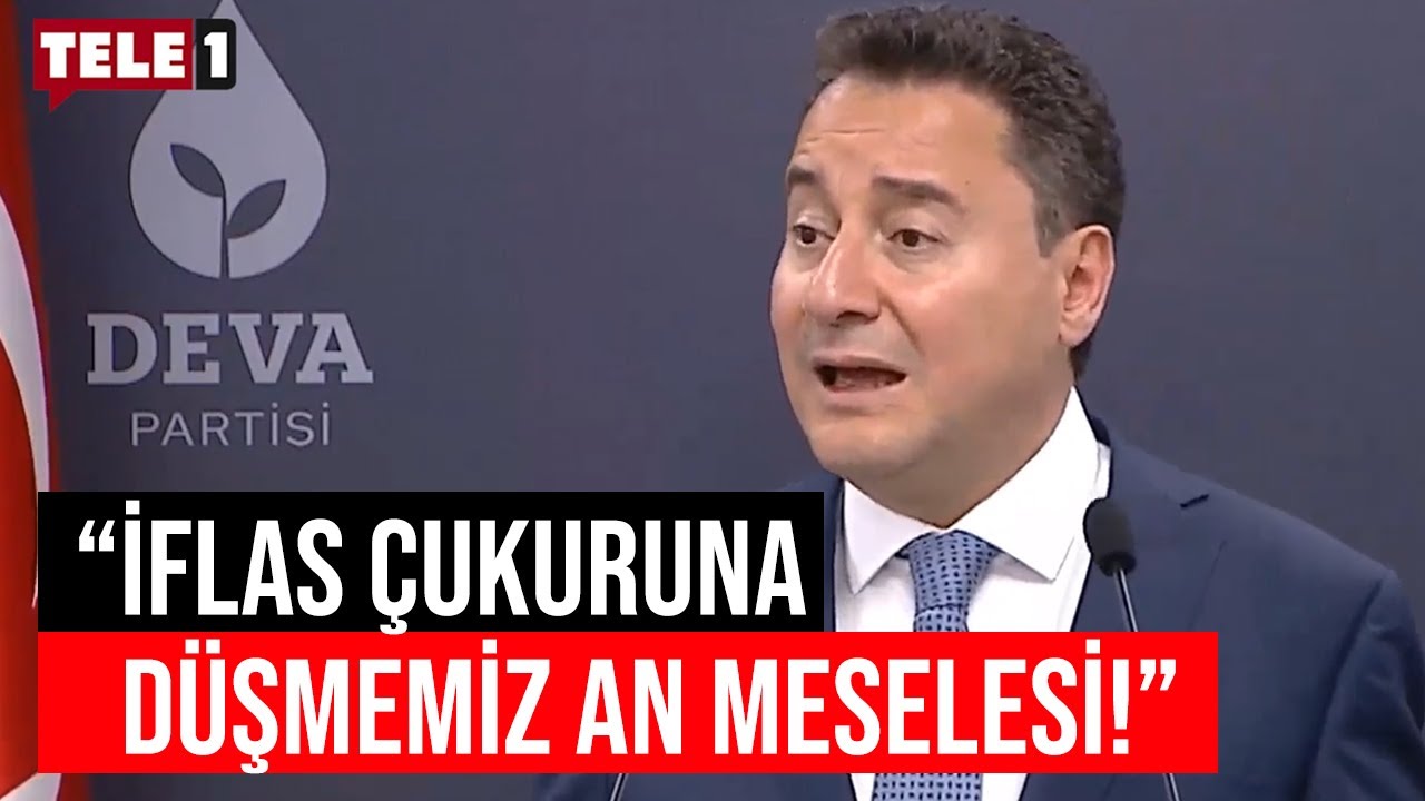 Babacan endişeliyim diyerek kamera karşısına geçti