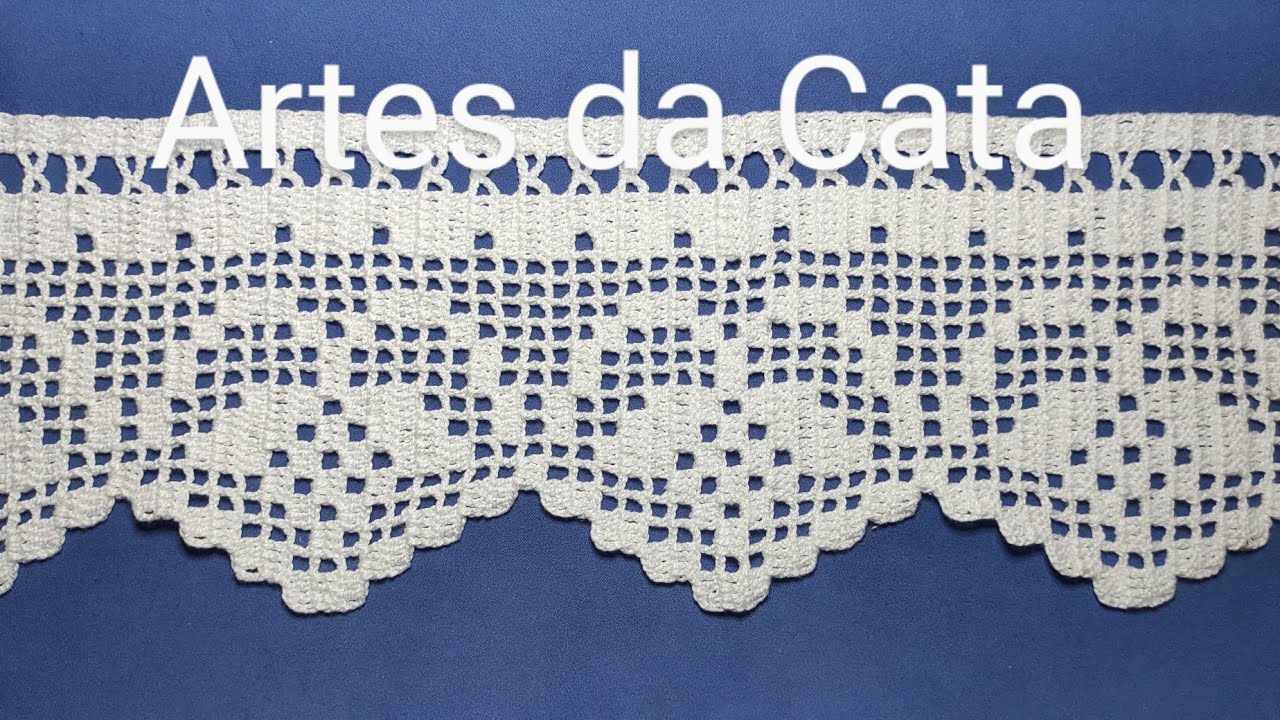 Bico em crochê #534 parte 01/02 #artesdacata #bicodecroche #barradodecroche #crochedacata #diy