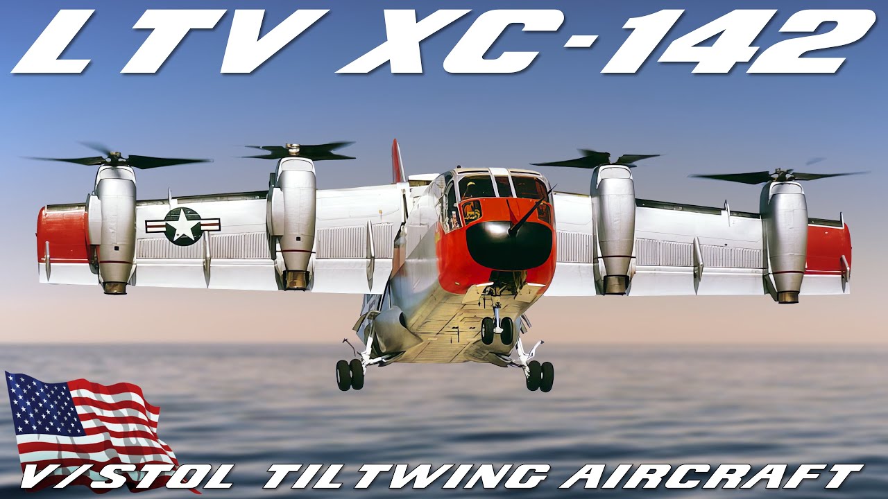 Экспериментальные самолёты: LTV XC-142 с наклонным крылом | Ling Temco Vought Самолёт вертикально...