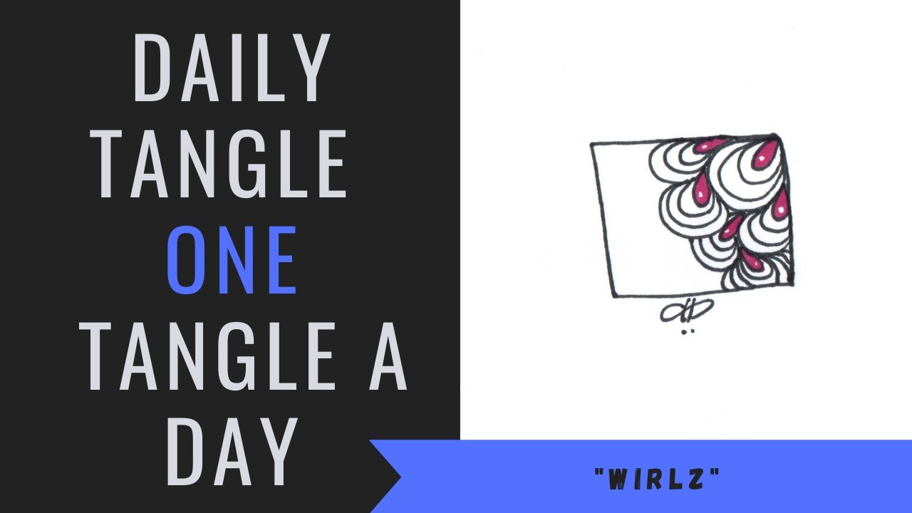 Daily Tangle - Pattern -  WIRLZ  |How to draw...|