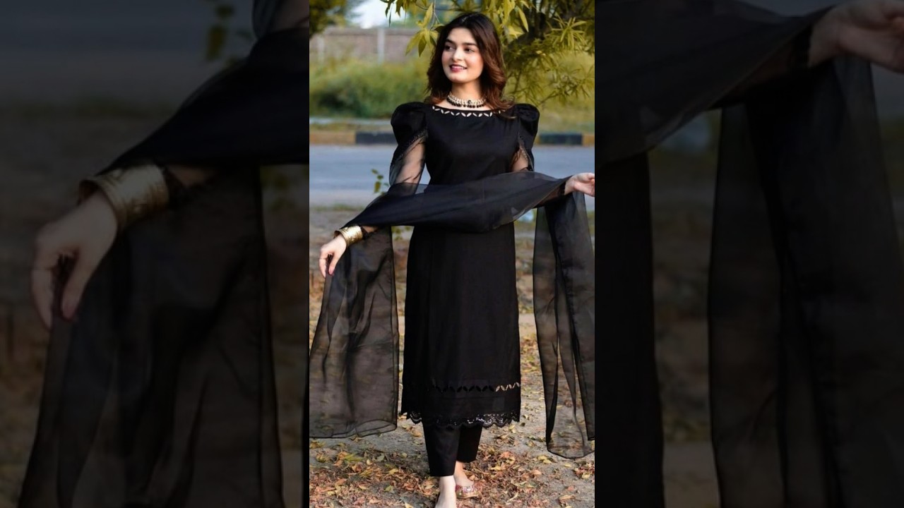 Black suit design for girls new collection 2025 