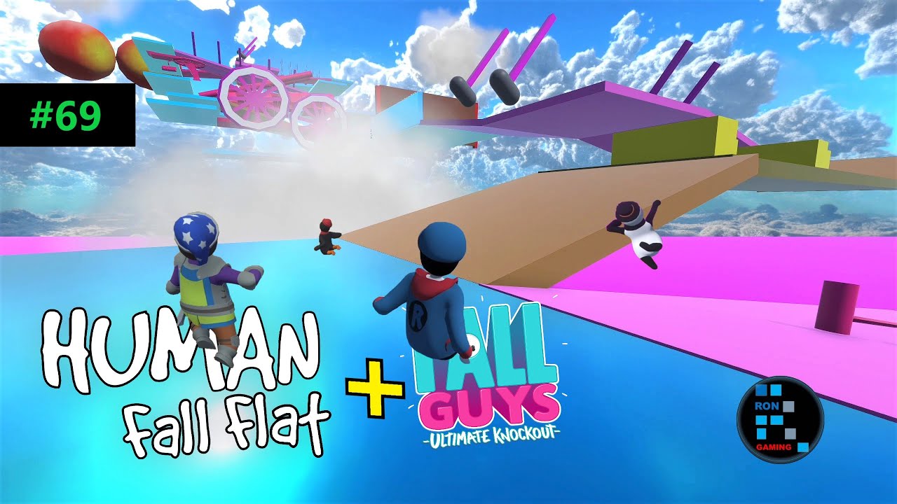 Human: Fall Flat But We Are Playing Fall Guys Map (PART-69)