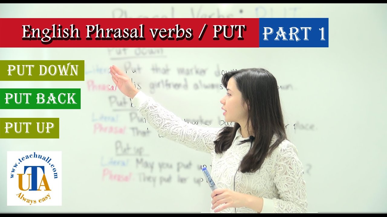 English phrasal verbs put part 1 / 