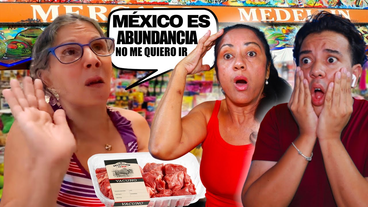 Mam&aacute; Cubana en M&Eacute;XICO INFARTA al VISITAR MERCADO 😱 *M&Eacute;XICO ES ABUNDANCIA*