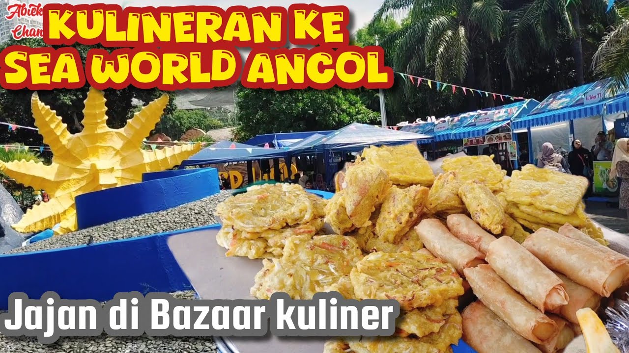Кулинарные изыски в Sea World Ancol || Новогодние каникулы, перекусы на Кулинарном базаре