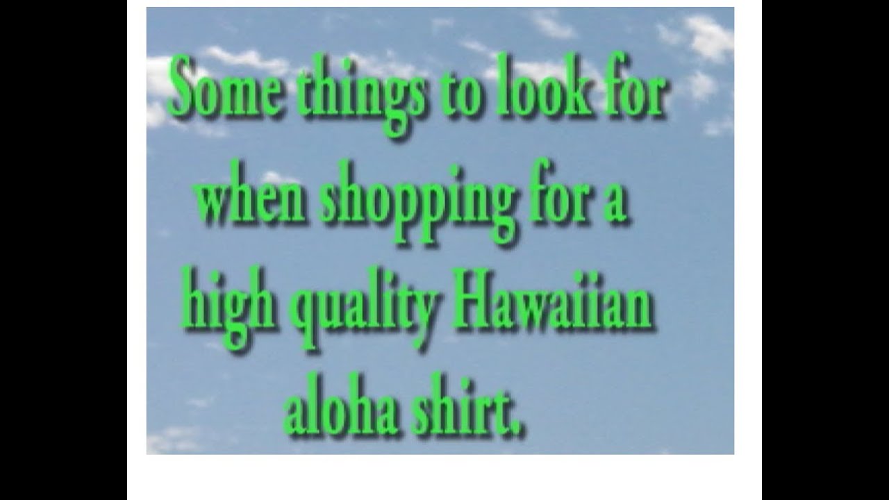 Aloha Shirts: How to shop for a quality Hawaiian shirt