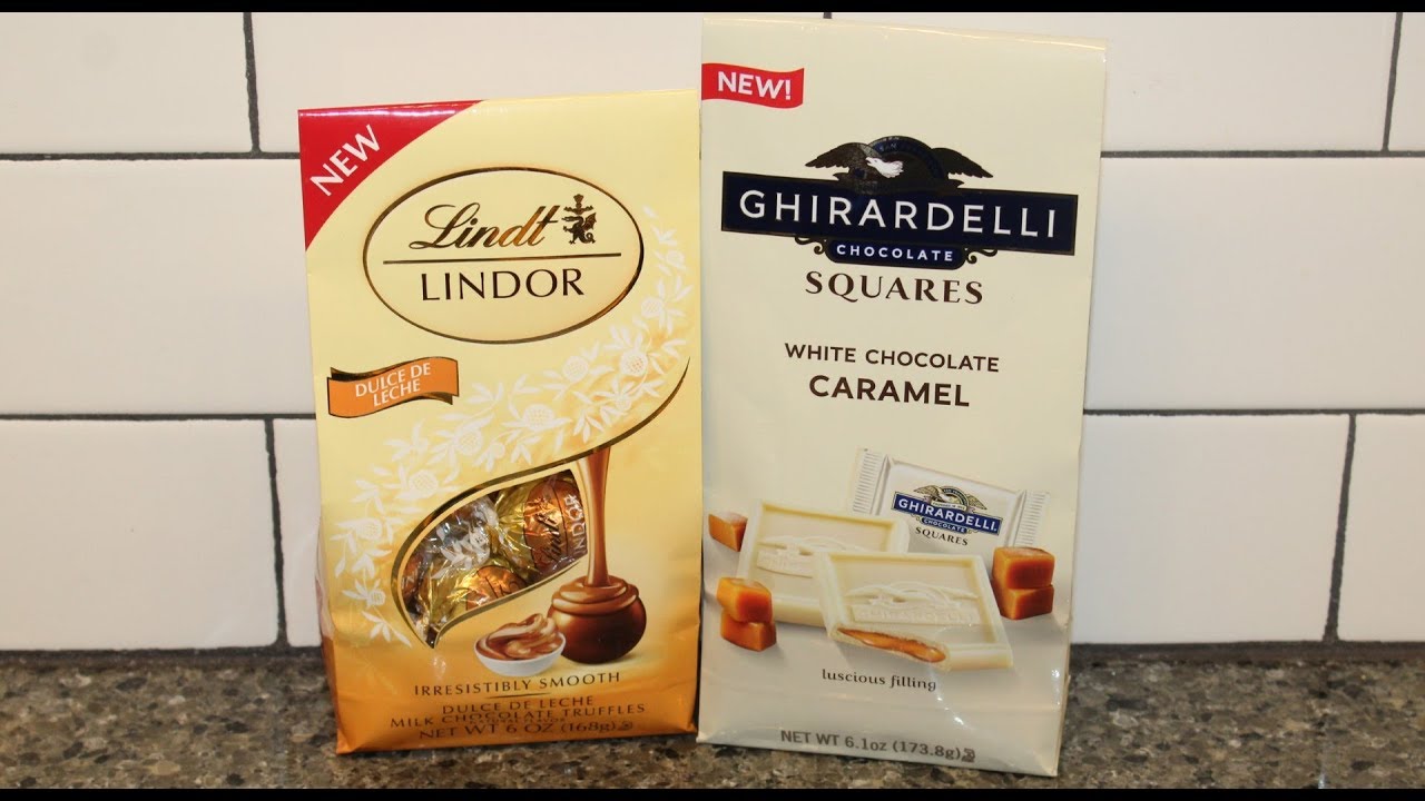 Lindt Lindor Dulce De Leche Truffles & Ghirardelli Squares White Chocolate Caramel Review