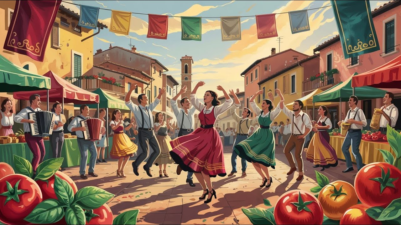 Tarantella al Pomodoro 🍅🥁 | Playful Italian Folk Dance Instrumental
