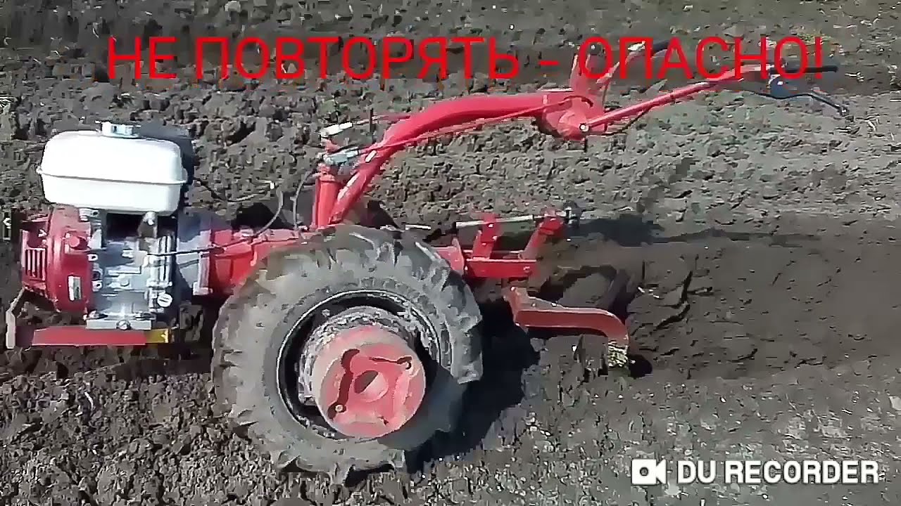 Секретный способ пахоты мотоблоком.