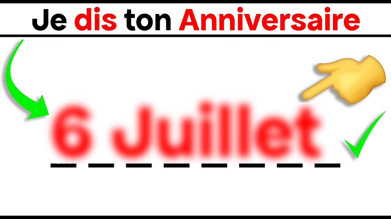 Je vais Deviner ta DATE DE NAISSANCE Dans Cette Vidéo 🎂