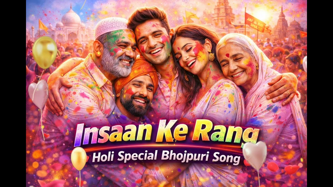 Insaan Ke Rang | Holi Special Bhojpuri Song 2026 | Dil Se Bada Na Koi Jaat | Holi Message Geet 🌈