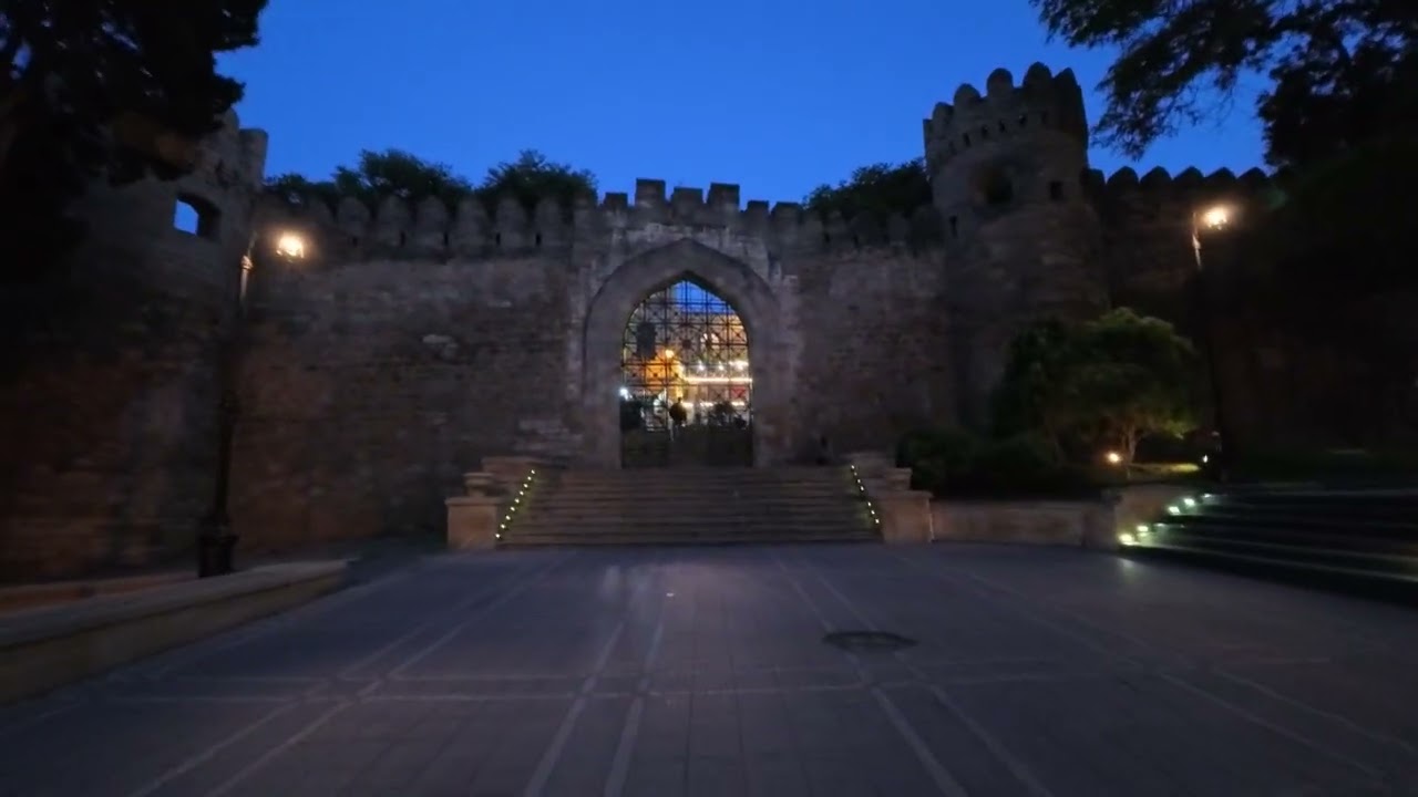 Night Walk Through Baku’s Historic Old City | Day 2