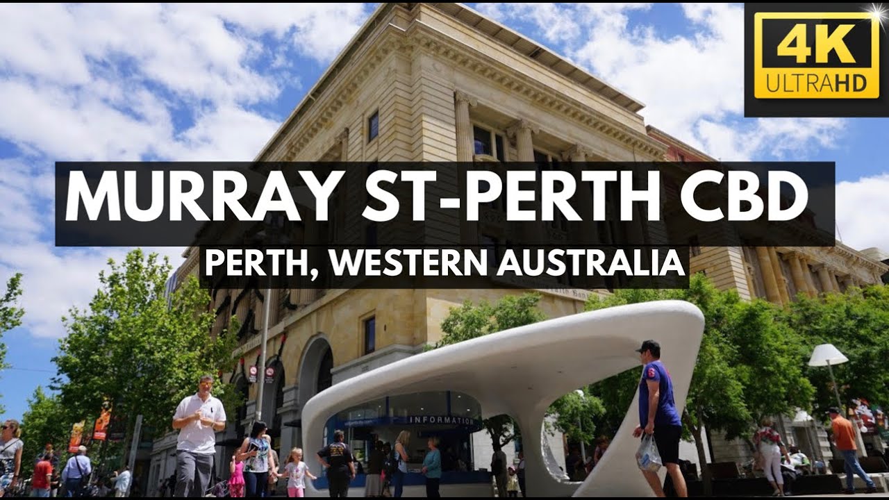 4K MURRAY STREET, PERTH CBD WALKING TOUR #walkingtour #perth #perthisok #perthlife #perthwa #walking