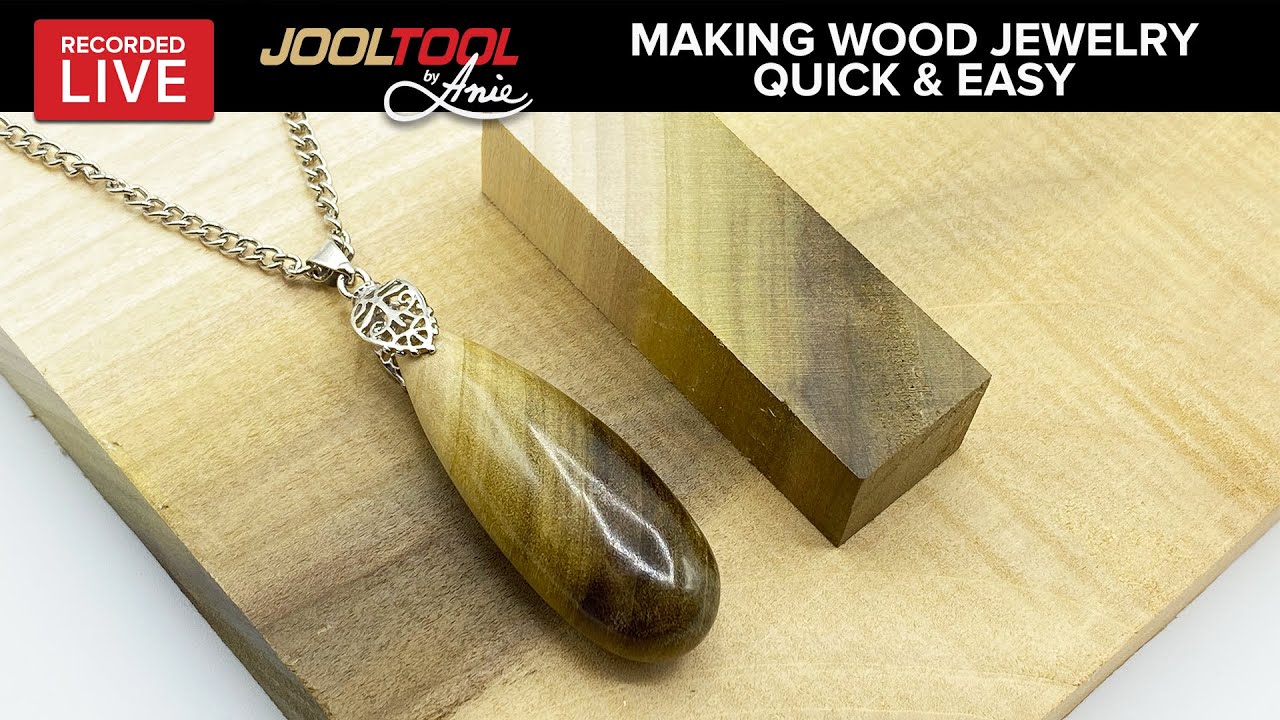Making Wood Jewelry Quick & Easy on the JOOLTOOL - LIVE with Anie