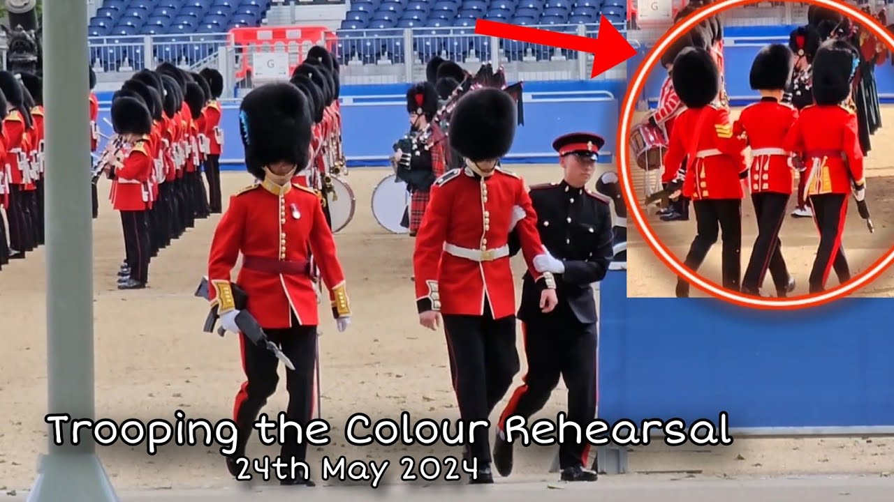 24th May 2024: British Royal Guard Members FAINT during King's Birthday Rehearsal