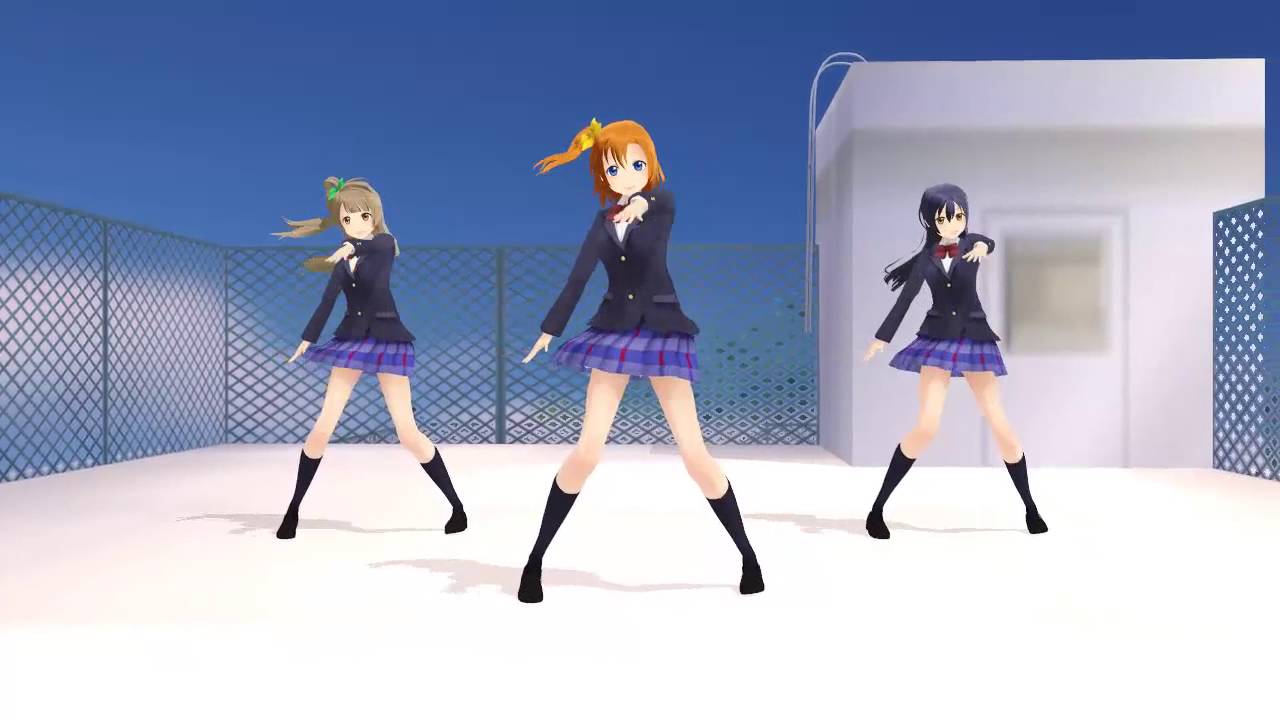 [MMD] Love Live School Idol Project (Honoka Kotori Umi) - HiFi Raver