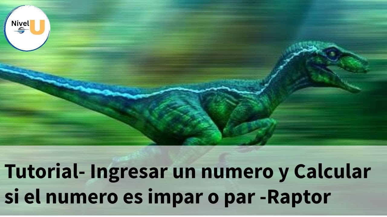 Tutorial Calcular numero par o impar raptor