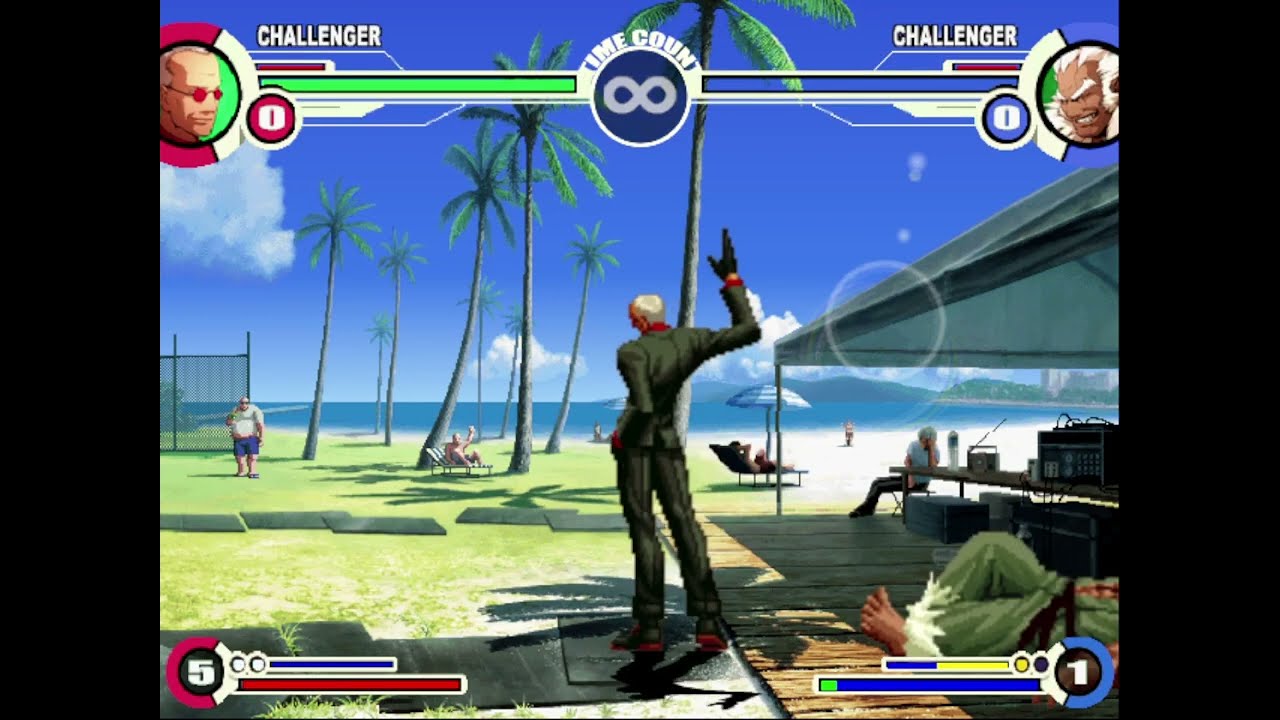 King of Fighters XI - Oswald (Intros & Win Poses)