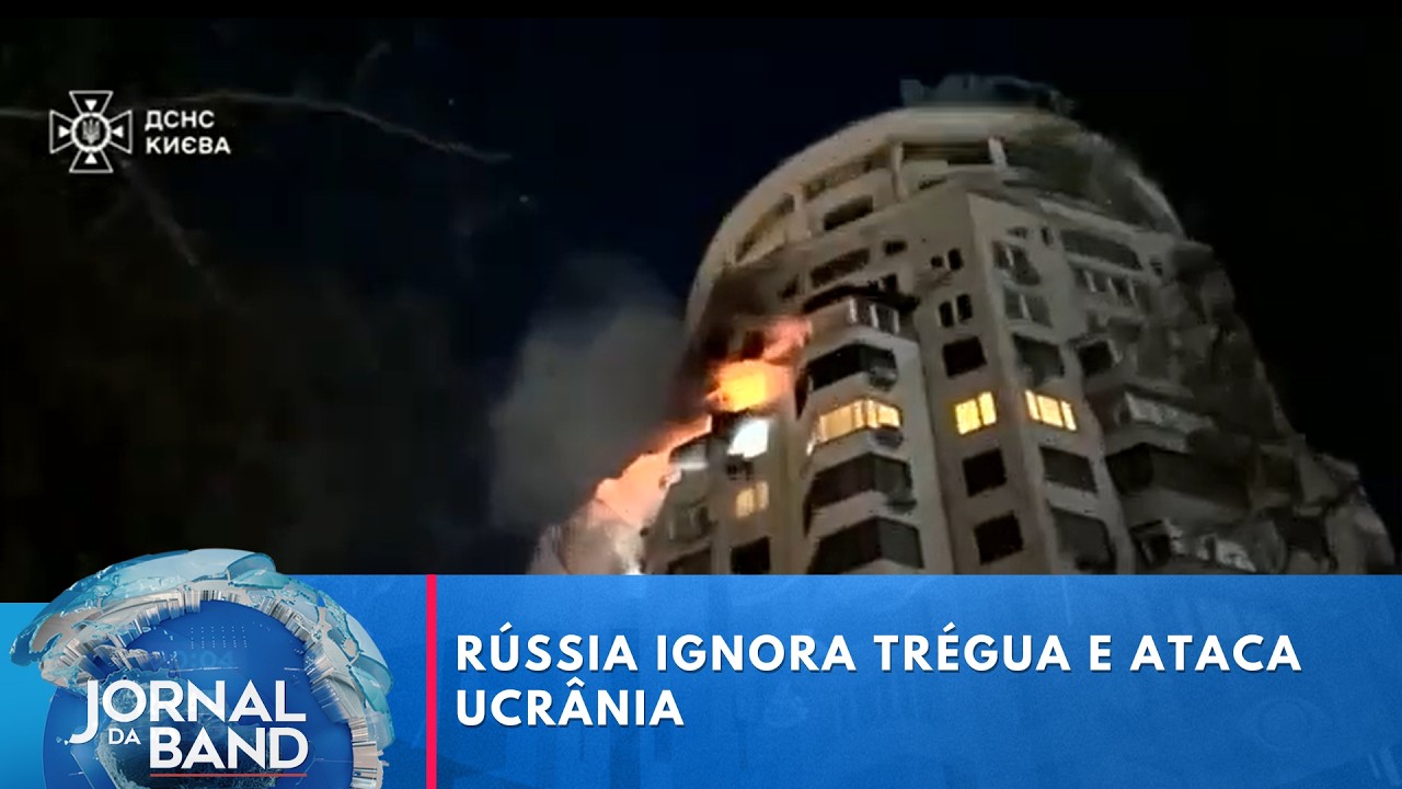 Rússia viola trégua com mega-ataque contra a Ucrânia | Jornal da Band