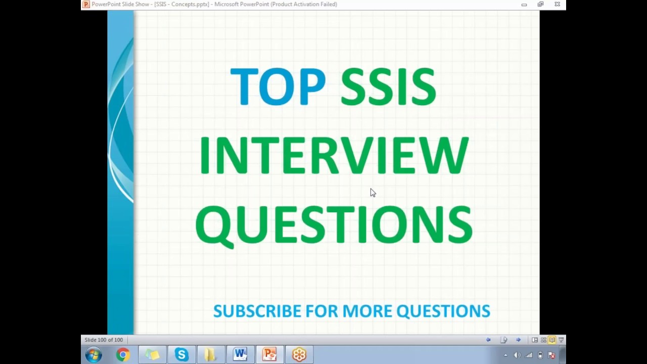 TOP SSIS Interview Questions Part 2