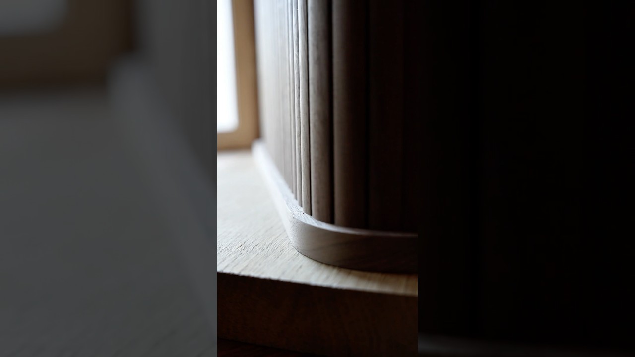 making tambour doors. full process #woodworking