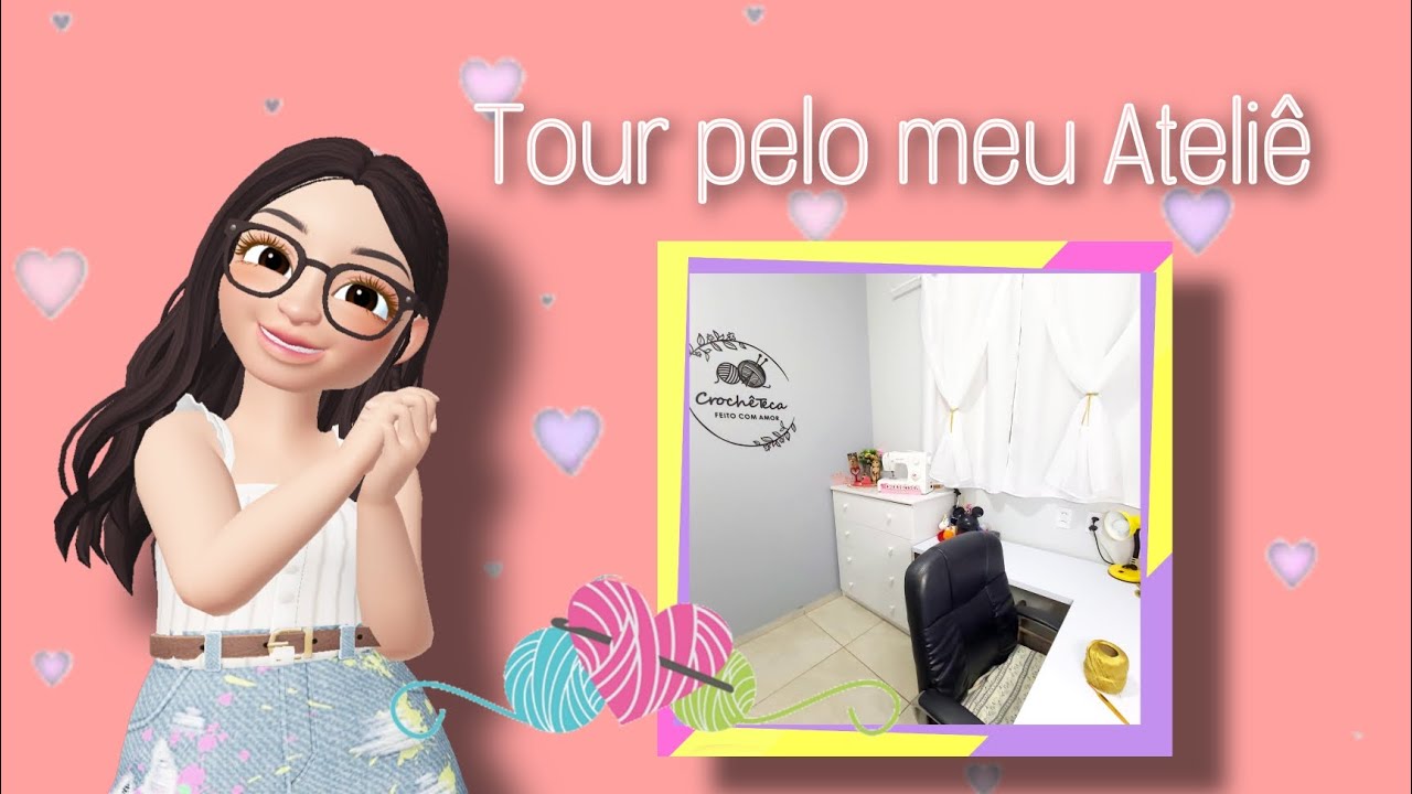 Tour pelo meu Ateliê 💖 mostrei tudinho!