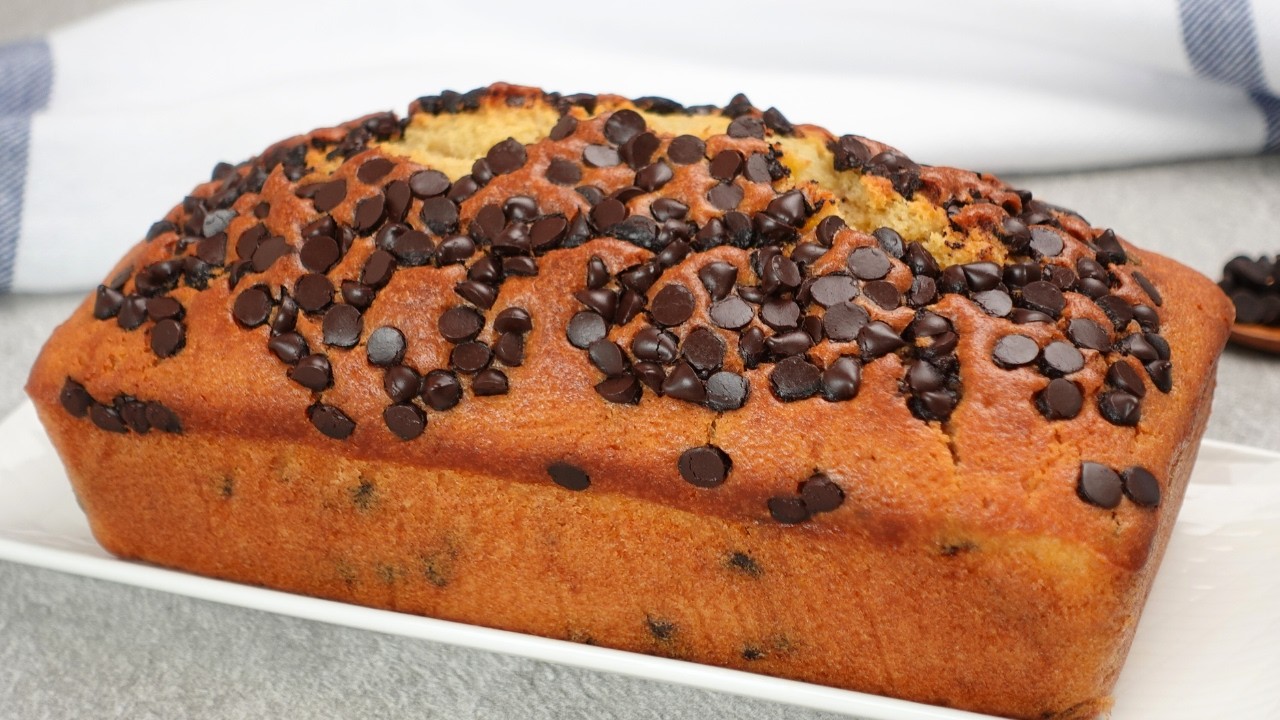 Soft & Buttery Chocolate Chip Loaf Cake | Easy One-Bowl Recipe