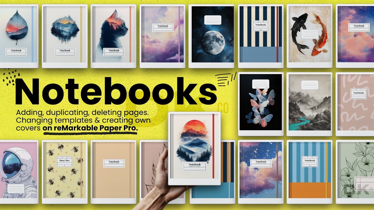 How to Create Custom Notebooks & Covers on reMarkable Paper Pro | Add, Delete & Organize #remarkable