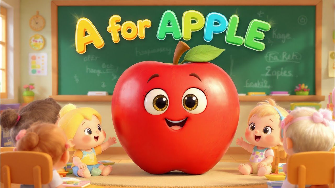 ABC Alphabet Songs for Children|A for Apple 🍎 | Phonics A to Z for Kids#AforApple#nurseryrhymes 
