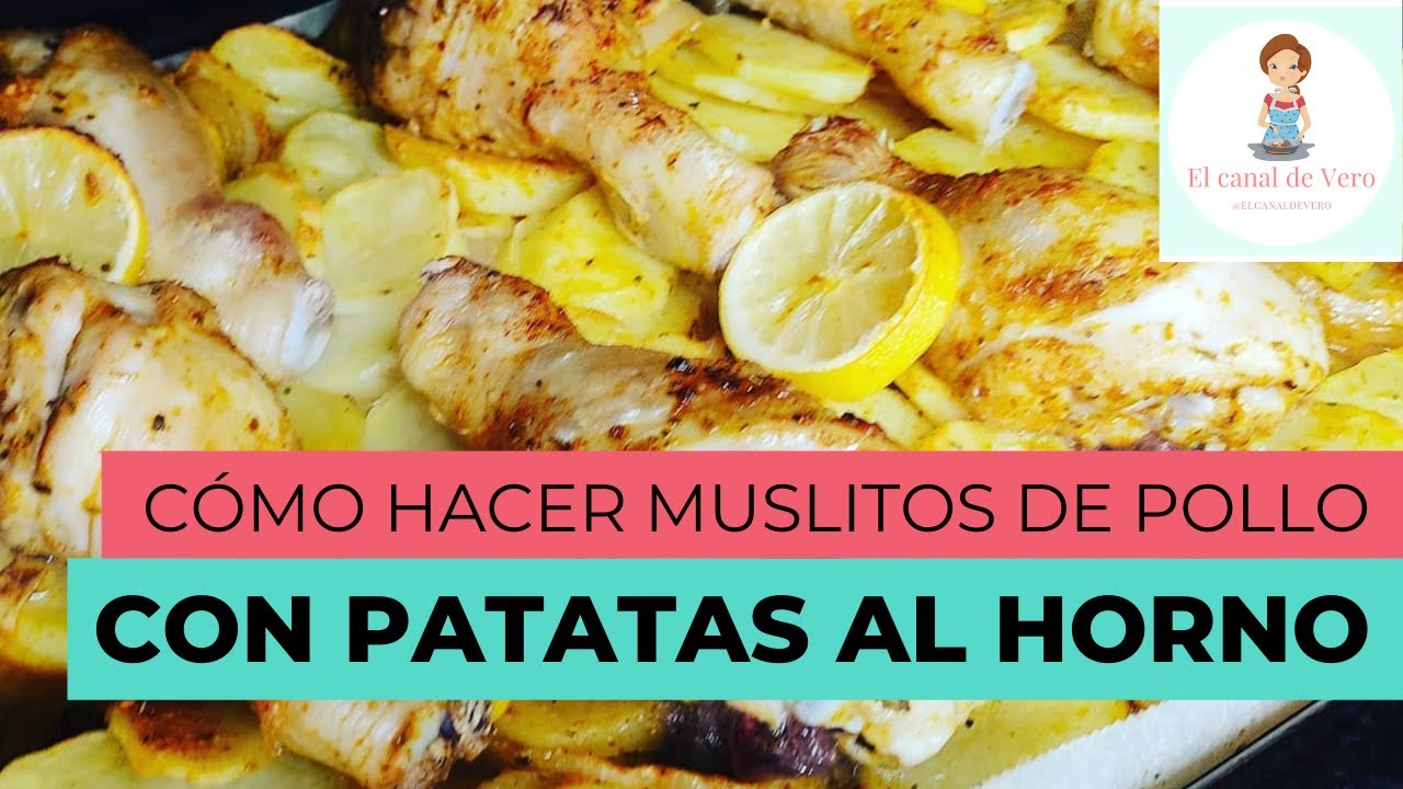 Muslitos de pollo🍗 con patatas al HORNO y te enseño un truco para no llorar cortando la CEBOLLA🧅