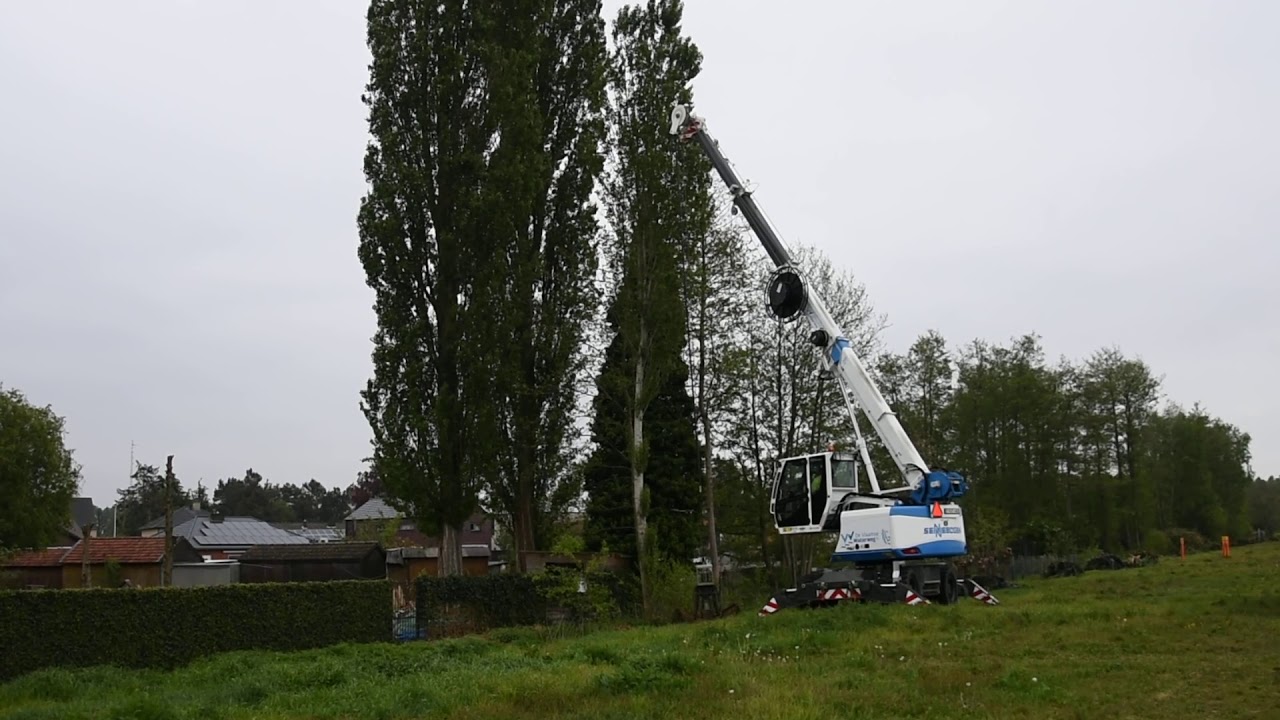 Sennebogen 613E mobile telescopic crane with HGT hydraulic grab - De Vlaamse Waterweg NV