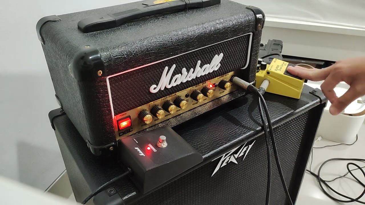 Marshall DSL1 Head Quick Demo with Boss SD1