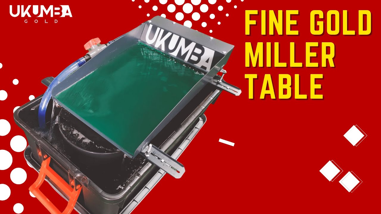 Miller Table Fine Gold Recovery Cleanup System