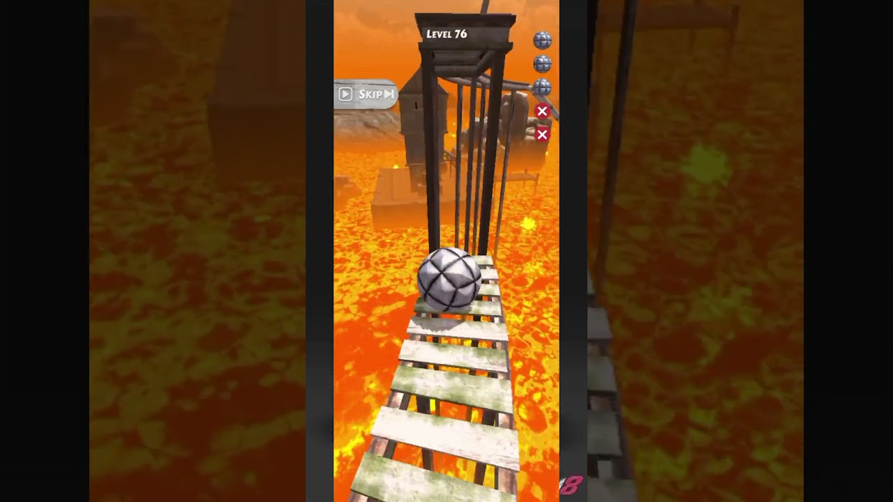 Roll the Ball on a track - Level 76 Task Completed #rollingballs #foryou #shorts