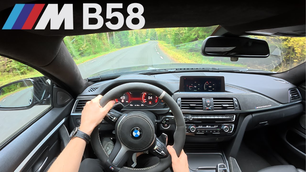 BMW 440i B58 POV Drive - Loud Catless Exhaust & Forest Roads