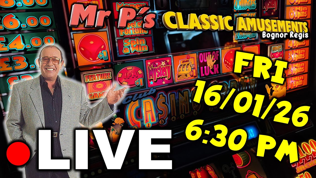 ● LIVE | Mr P's Classic Amusements Bognor - Using £100 Flutters Taking On Casino Crazy Club
