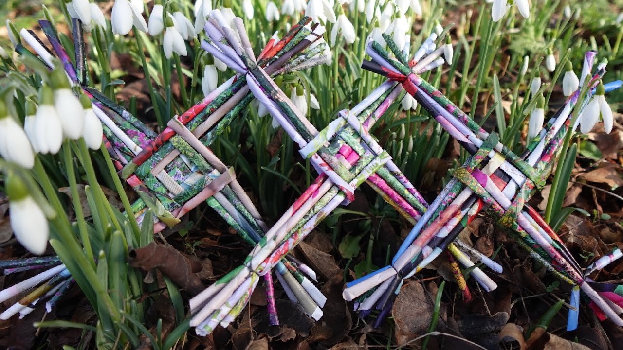 How to make a St Brigid's cross #crafting #imbolc #artsandcrafts #papercraft #crafts #craftideas 