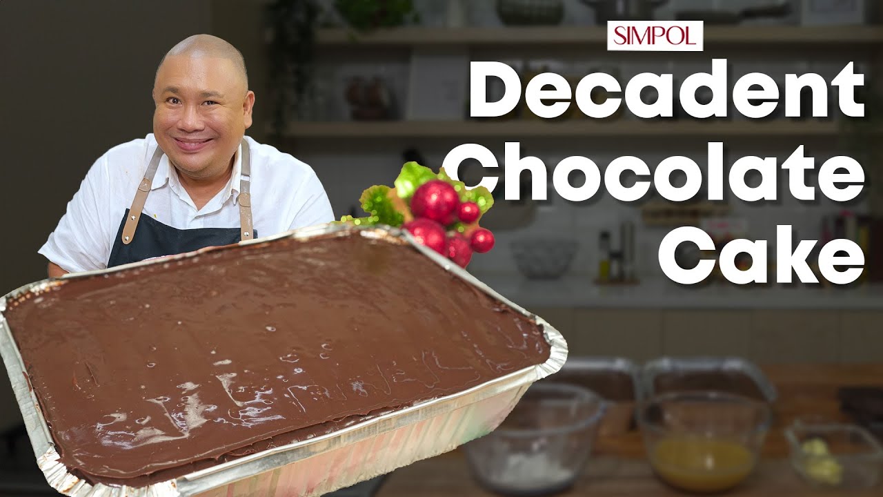 Decadent Chocolate Cake | Chef Tatung