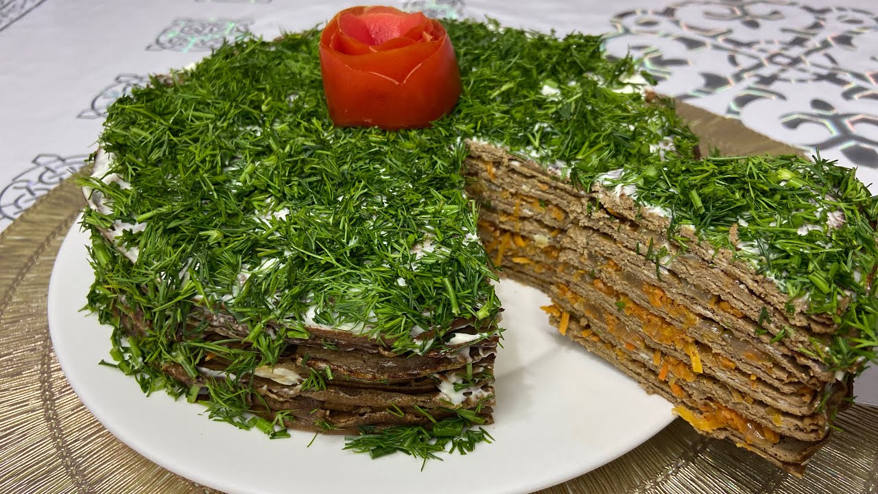 Бауыр торты. Печеночный торт. Қазақша рецепт